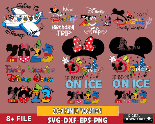 2023 Family Vacation Svg, Family Trip Svg, Vacay Mode Svg, Magical Kingdom SVG DXF EPS PNG , for Cricut, Silhouette, Digital download ,Instant Download