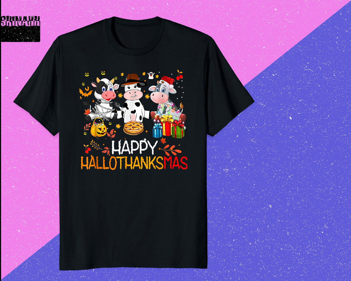 9+ Happy Hallothanksmas Coffee Png, Hallothanksmas Sublimation PNG, Happy Halloween Png, Silhouette, Digital Download , Instant Download