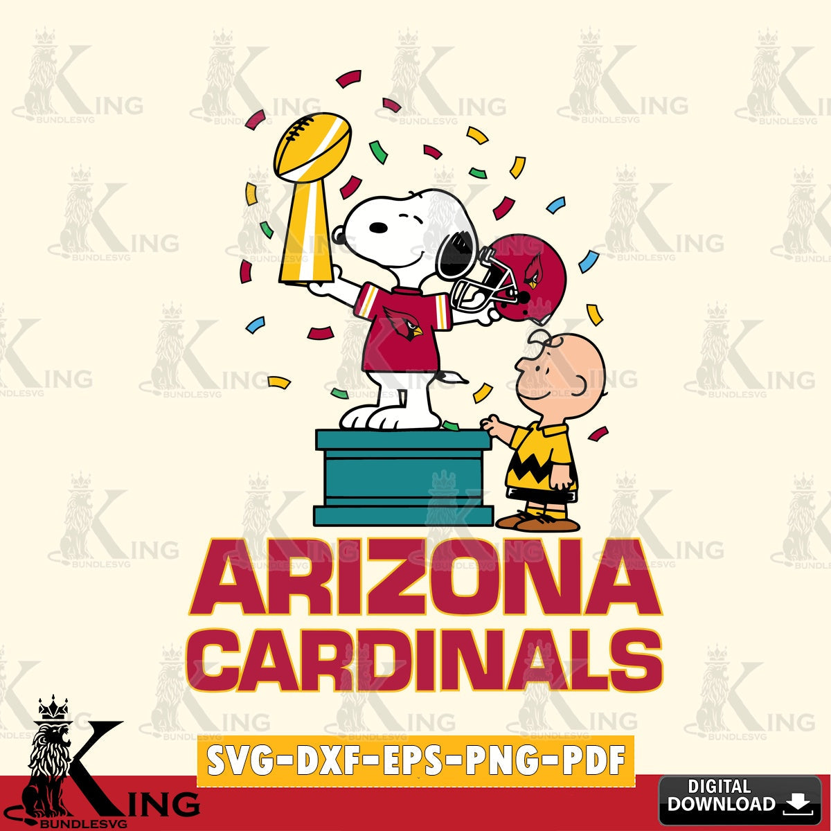 Arizona Cardinals Peanuts Winner Cricut file , Cut file , Digital Download , PDF File , Instant Download