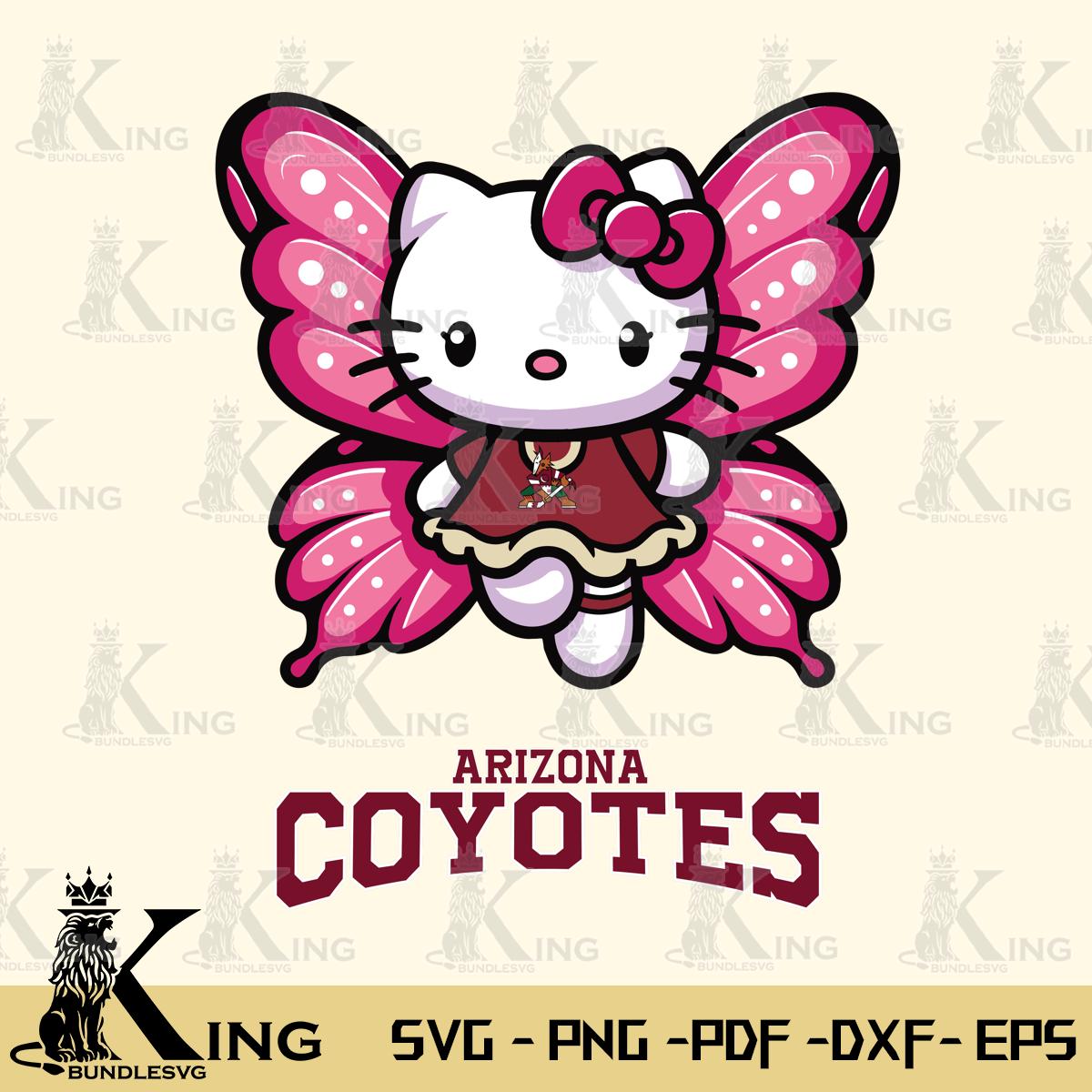 Arizona Coyotes Hello Kitty Dreamscape Svg Eps Dxf Png File, Digital Download