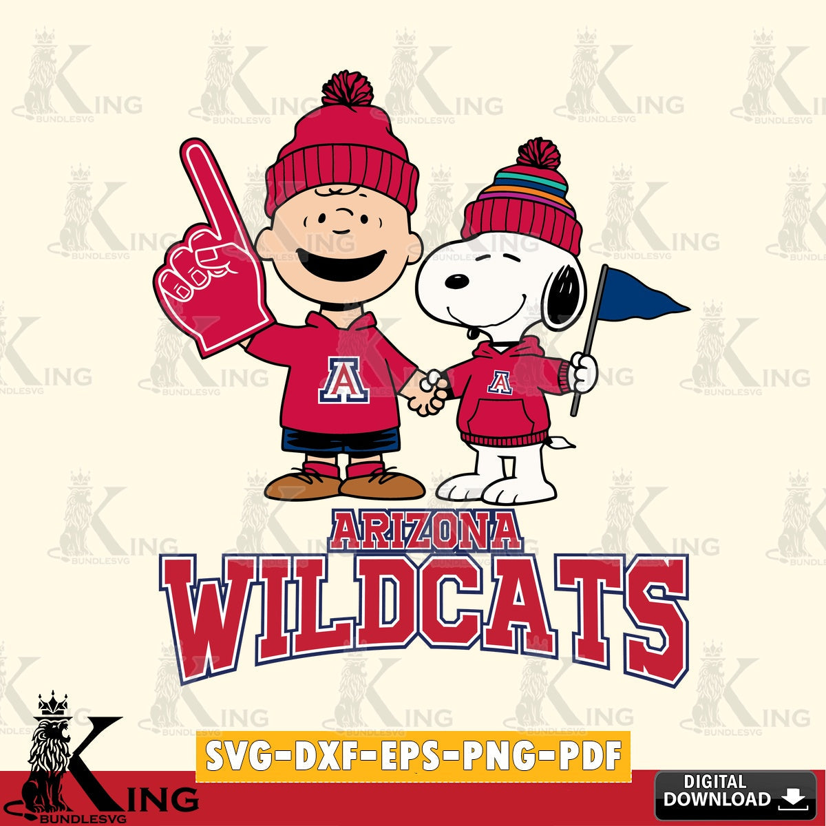 Arizona Wildcats Peanuts Fan Gear SVG, Cricut, Cut file , Digital Download , Instant Download, Peanuts svg, NCAA svg, Football svg, Sport svg