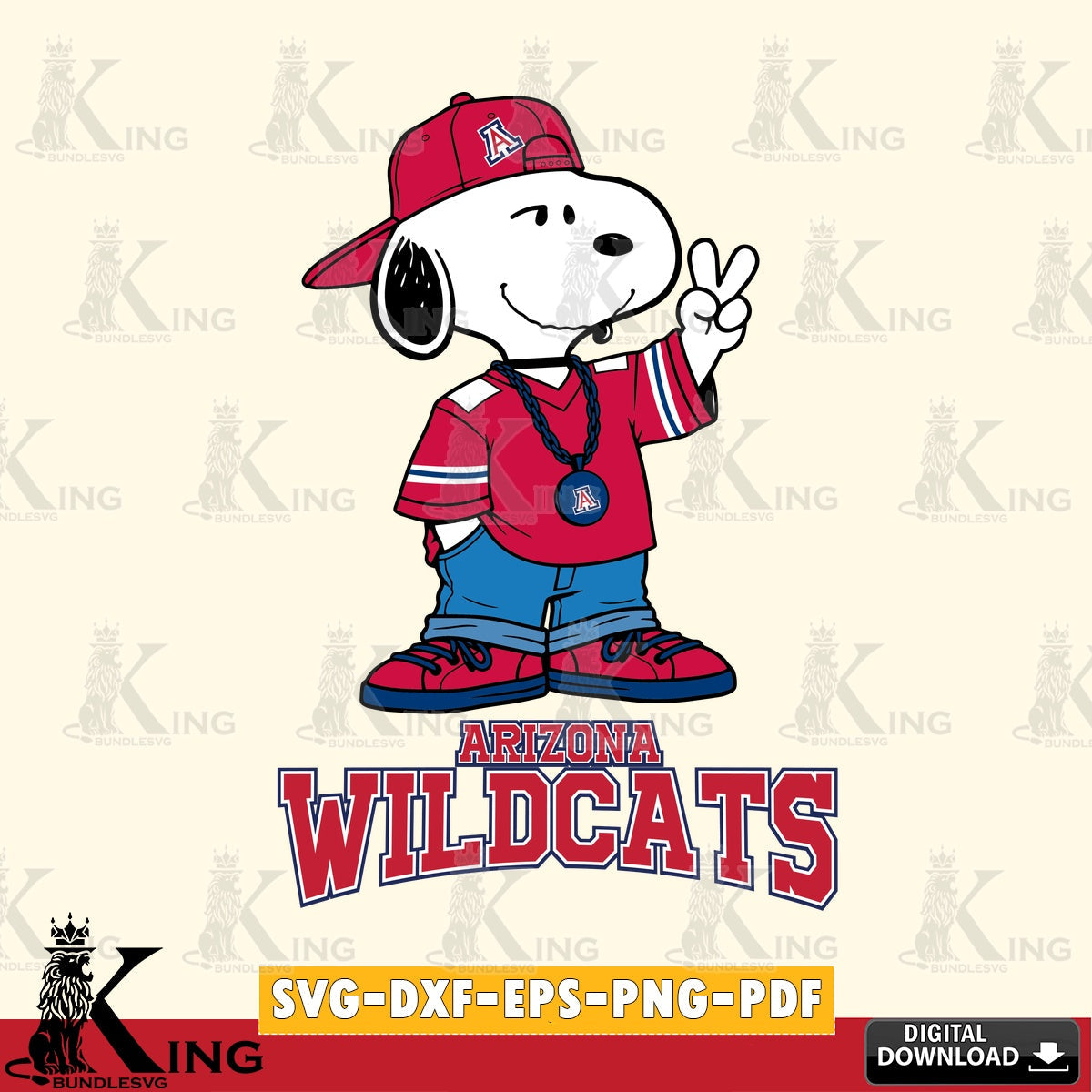 Arizona Wildcats Snoopy Say hi SVG, Cricut, Cut file , Digital Download , Instant Download, Peanuts svg, NCAA svg, Football svg, Sport svg
