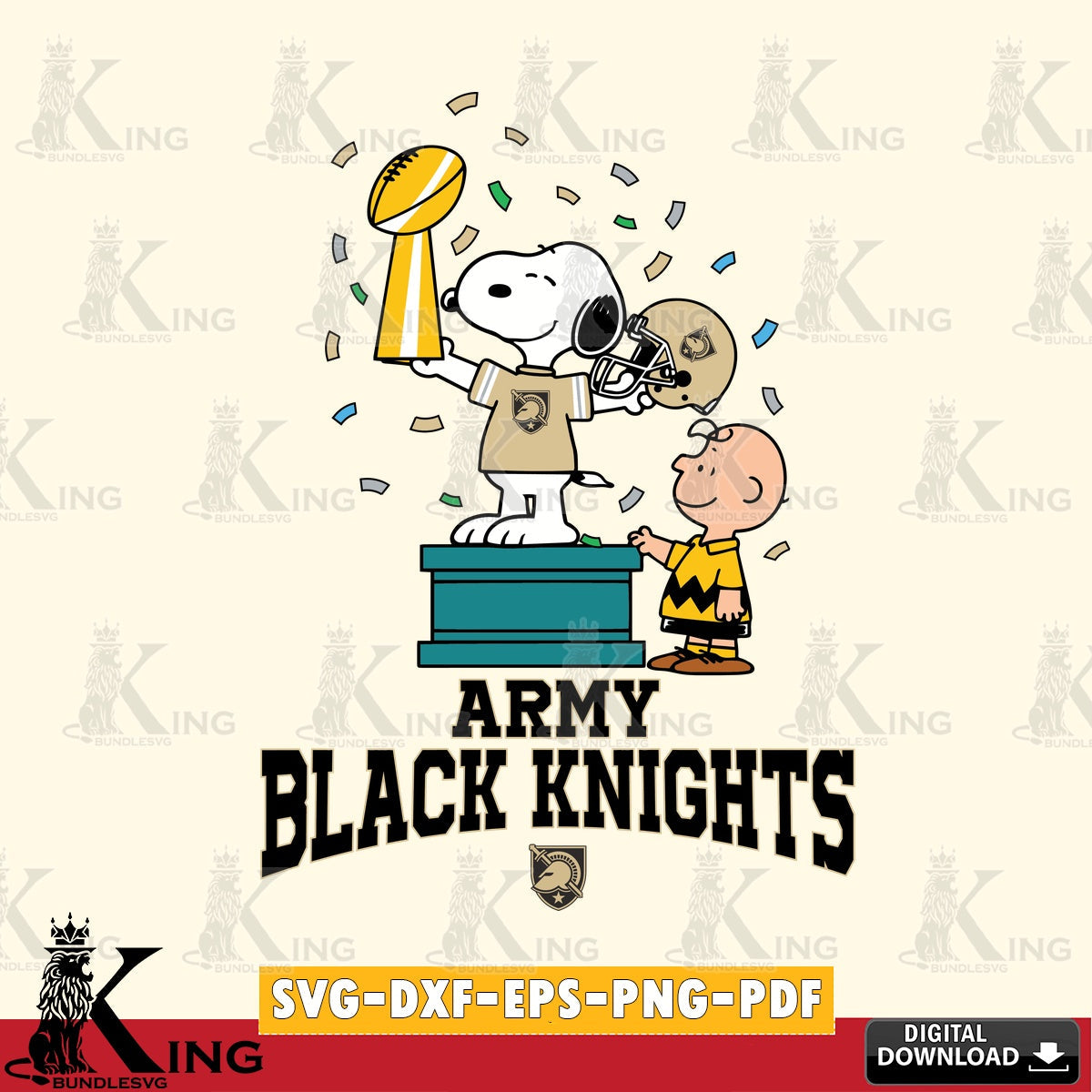 Army Black Knights Peanuts Winner SVG, Cricut, Cut file , Digital Download , Instant Download, Peanuts svg, NCAA svg, Football svg, Sport svg