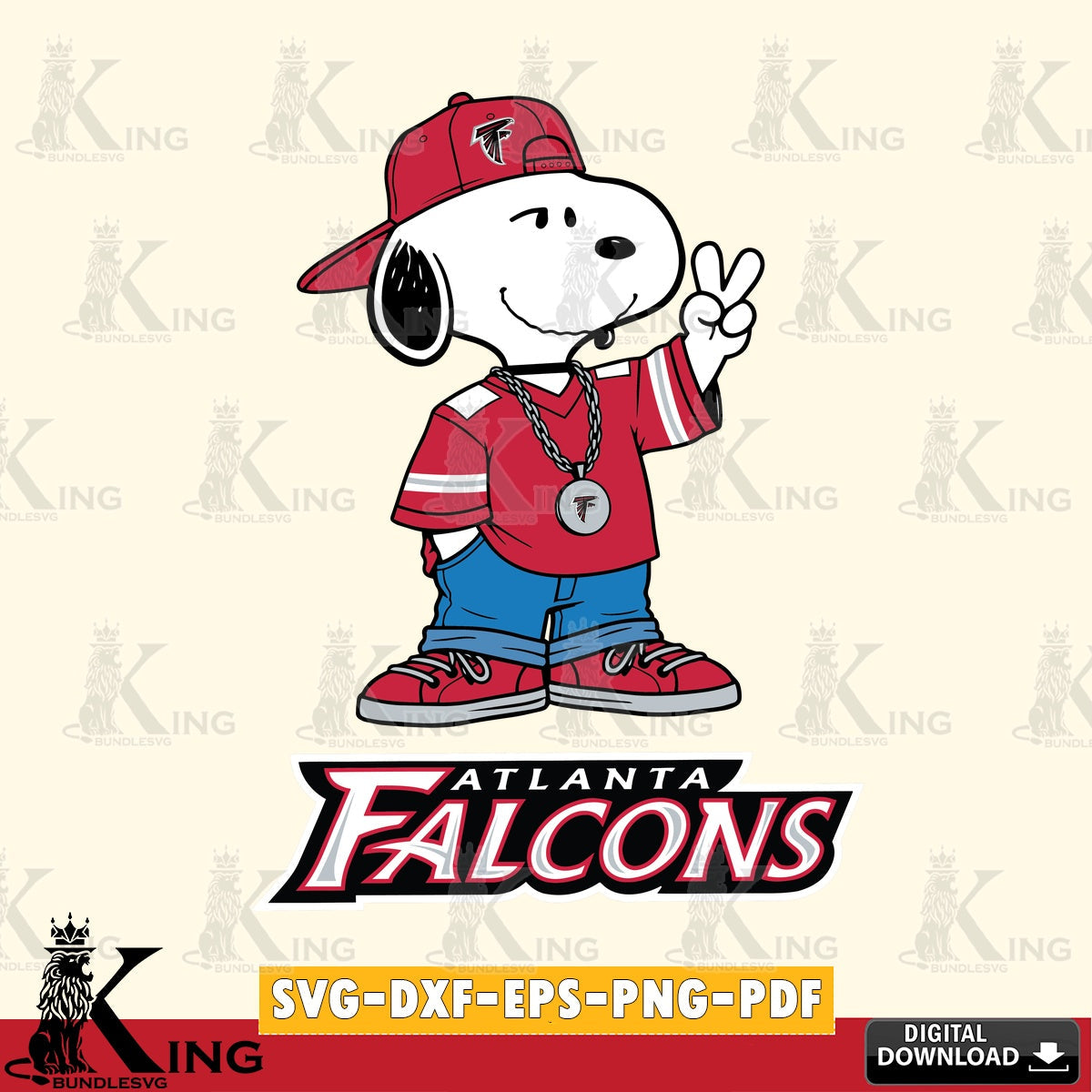 Atlanta Falcons Snoopy Say hi Cricut file , Cut file , Digital Download , PDF File , Instant Download