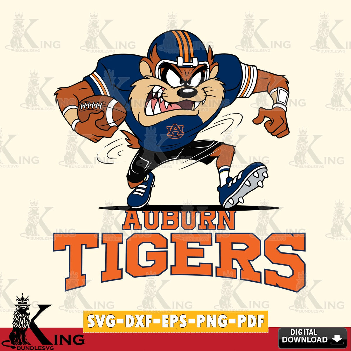 Auburn Tigers Taz Football Helmet SVG file, Cut file , Digital Download , Instant Download, Taz svg, NCAA svg