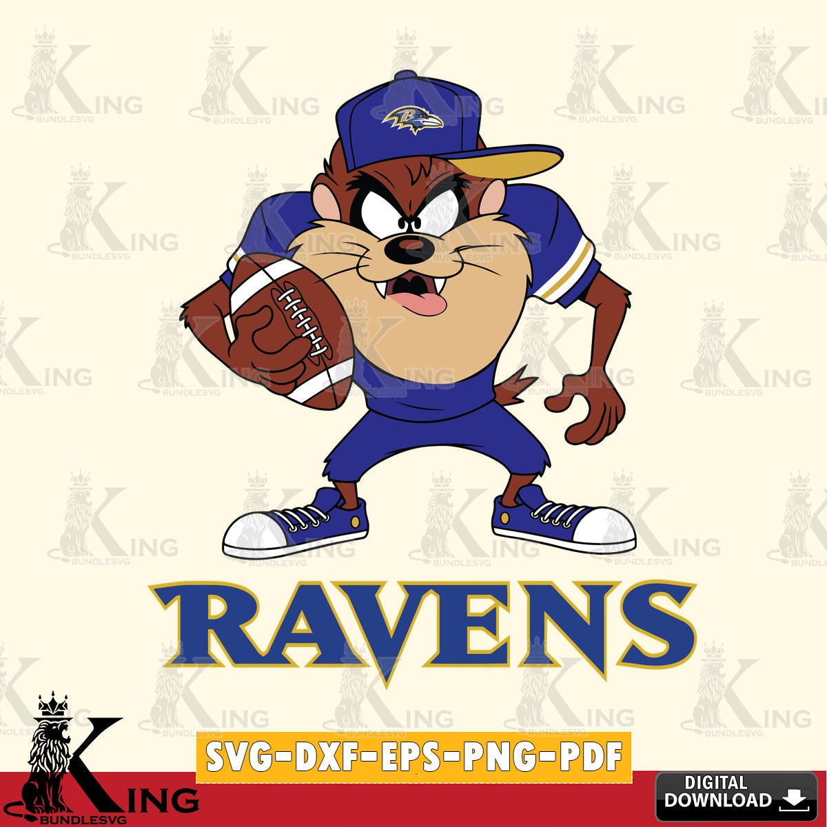 Baltimore Ravens Đồng phục bóng đá Taz Cut file , Digital Download , Instant Download, Looney Tunes svg, Football svg