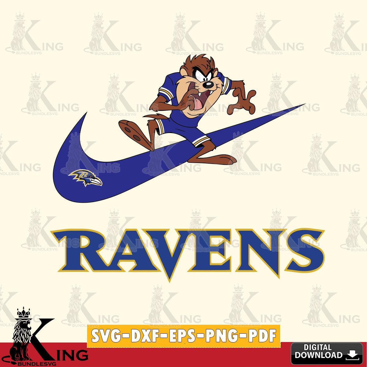 Baltimore Ravens Taz Football Nike Cut file , Digital Download , Instant Download, Looney Tunes svg, Football svg