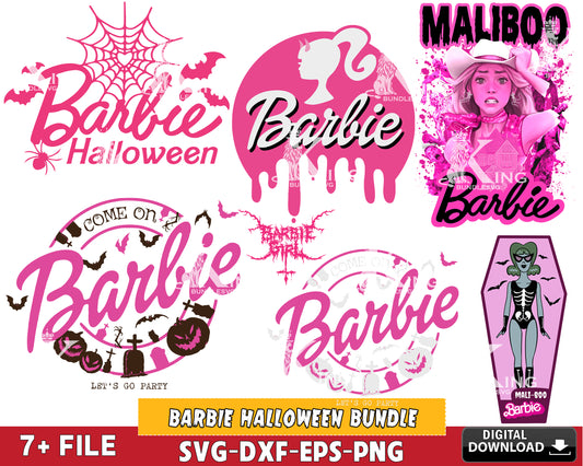 Barbie halloween bundle svg, Barbie halloween svg, cricut, for Cricut, Silhouette, Digital Download, Instant Download