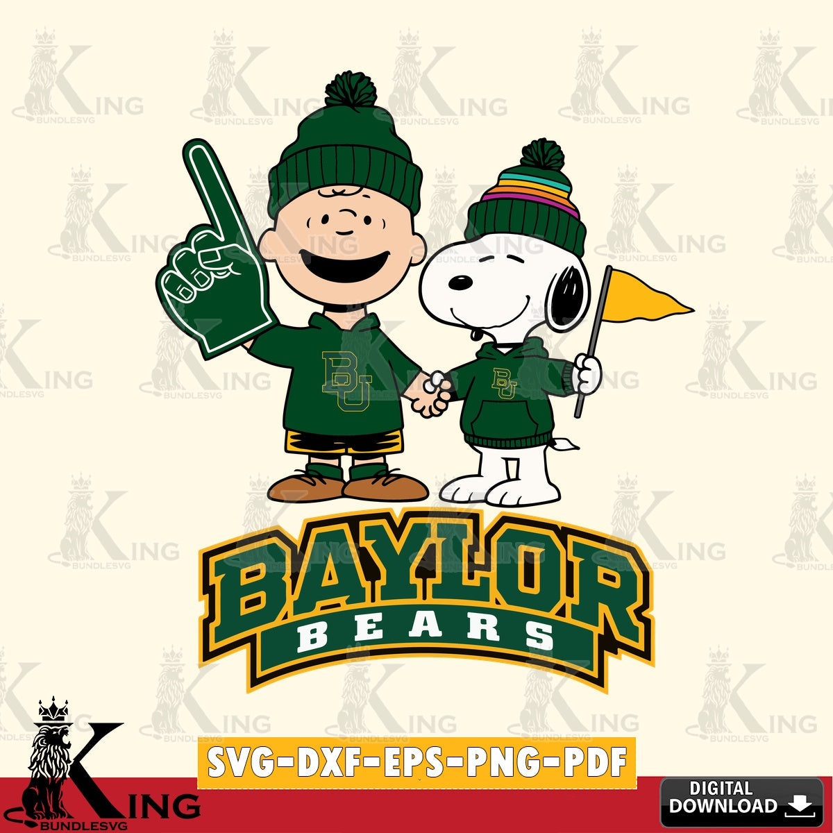 Baylor Bears Peanuts Fan Gear SVG, Cricut, Cut file , Digital Download , Instant Download, Peanuts svg, NCAA svg, Football svg, Sport svg