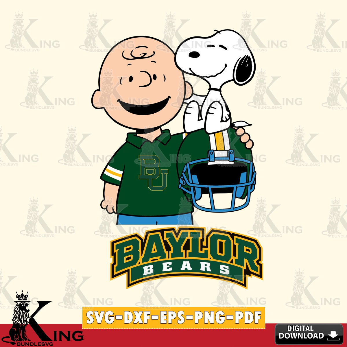 Baylor Bears Snoopy On Helmet SVG, Cricut, Cut file , Digital Download , Instant Download, Peanuts svg, NCAA svg, Football svg, Sport svg