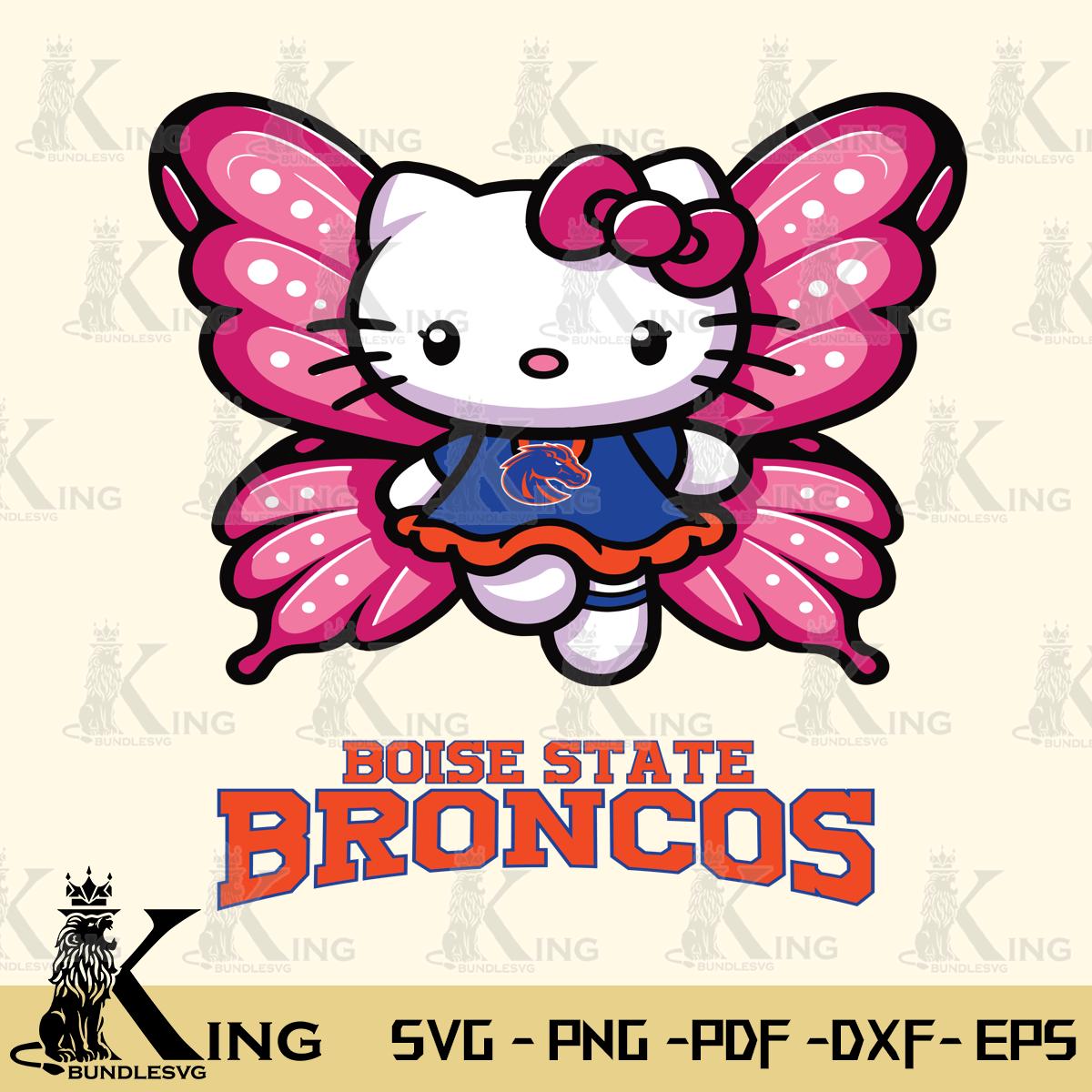 Boise State Broncos Hello Kitty Dreamscape Svg Eps Dxf Png File, Digital Download