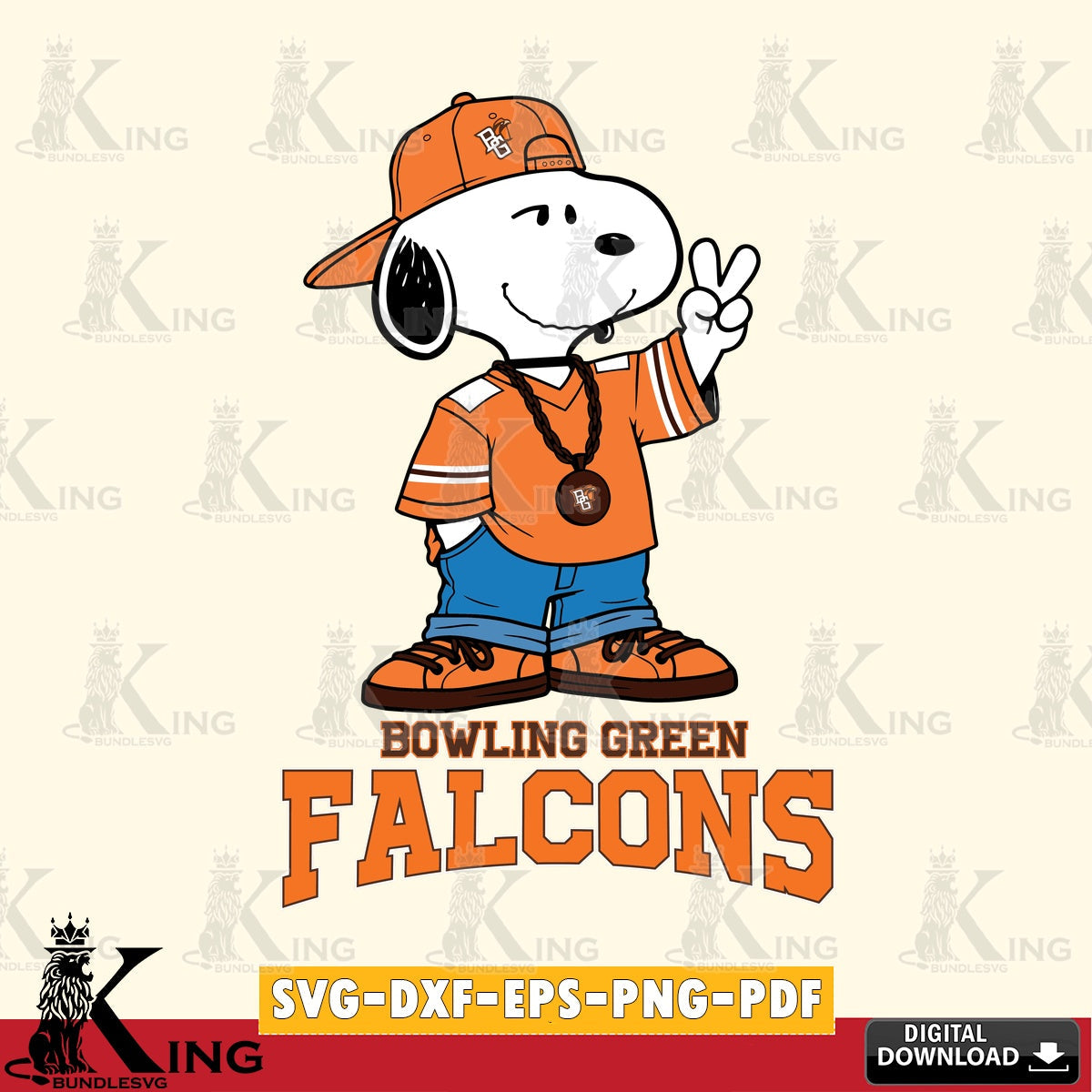 Bowling Green Falcons Snoopy Say hi SVG, Cricut, Cut file , Digital Download , Instant Download, Peanuts svg, NCAA svg, Football svg, Sport svg