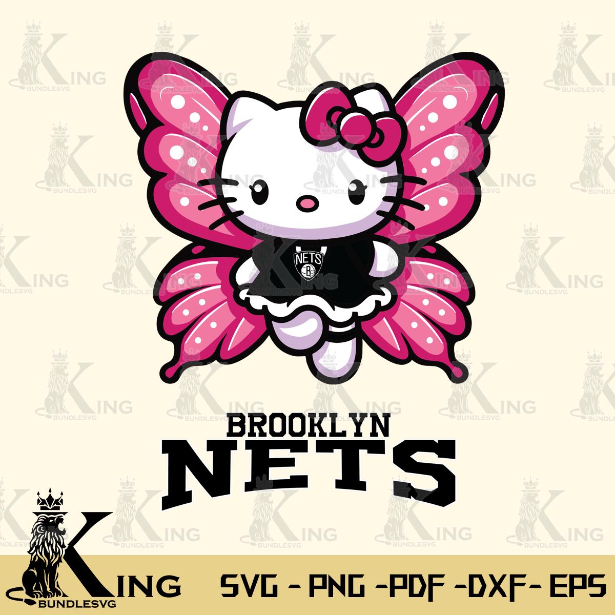 Brooklyn Nets Hello Kitty Dreamscape Svg Eps Dxf Png File, Digital Download