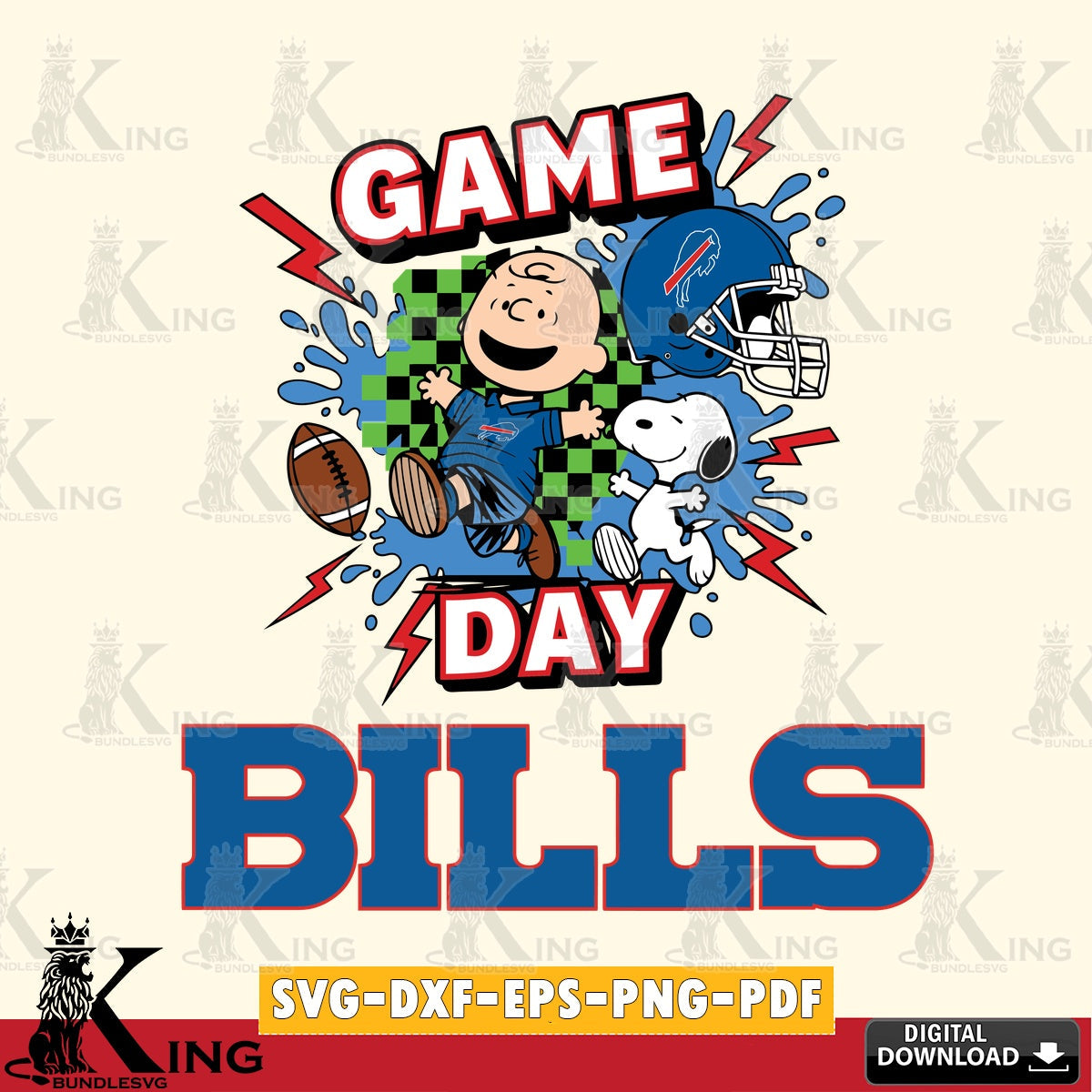Buffalo Bills Game Day Peanuts Cricut file , Cut file , Digital Download , PDF File , Instant Download