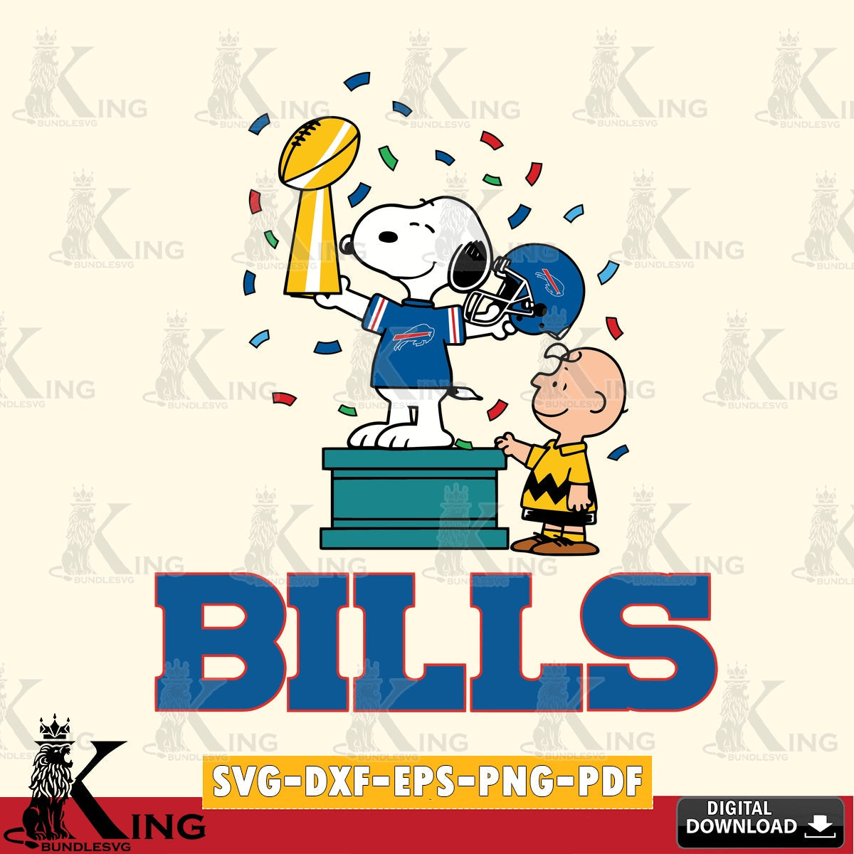 Buffalo Bills Peanuts Winner Cricut file , Cut file , Digital Download , PDF File , Instant Download