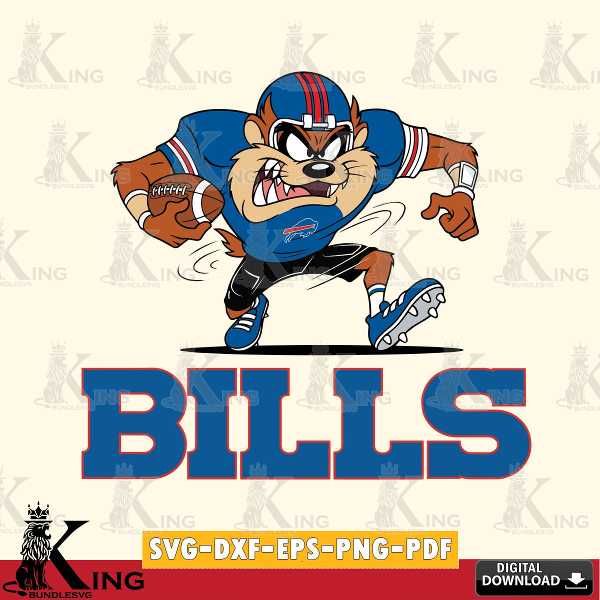 Buffalo Bills Taz Football Helmet Cut file , Digital Download , Instant Download, Looney Tunes svg, Football svg