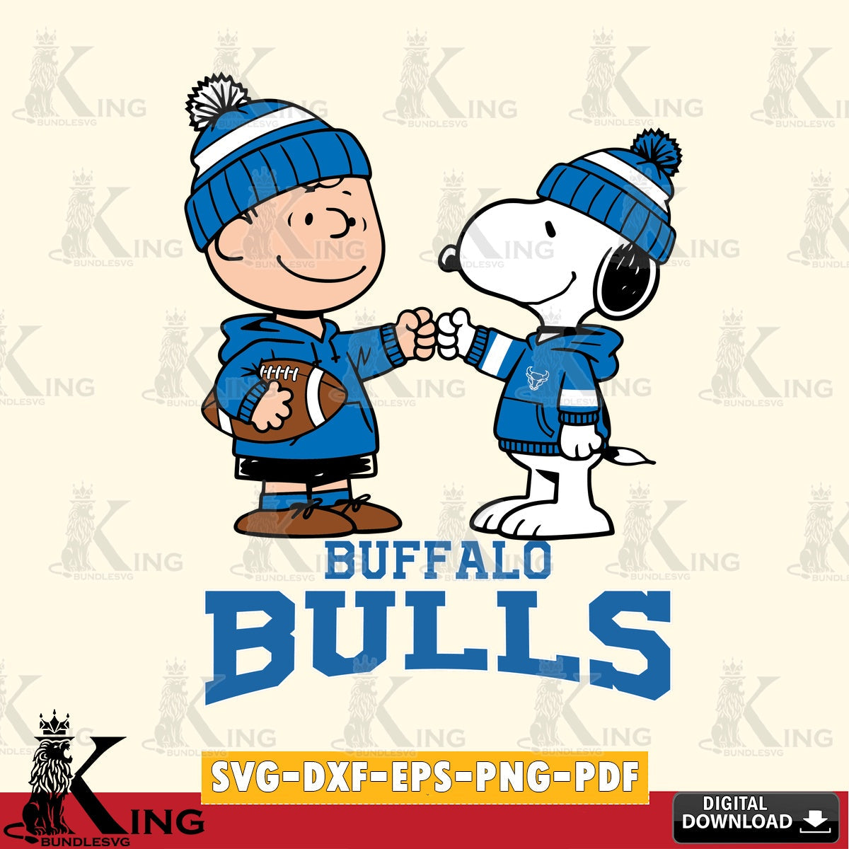 Buffalo Bulls CharlieBrown Football Fist Bump SVG, Cricut, Cut file , Digital Download , Instant Download, Peanuts svg, NCAA svg, Football svg, Sport svg