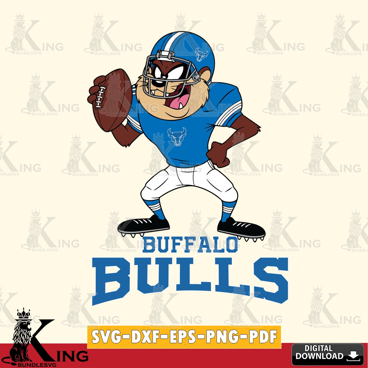 Buffalo Bulls Taz Football Player SVG file, Cut file , Digital Download , Instant Download, Taz svg, NCAA svg