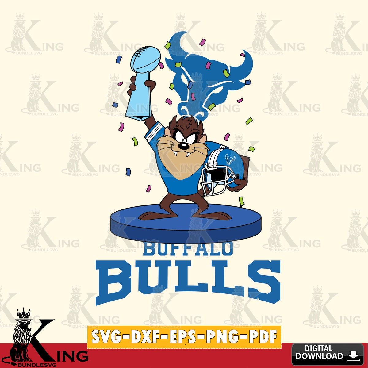 Buffalo Bulls Taz Trophy Podium SVG file, Cut file , Digital Download , Instant Download, Taz svg, NCAA svg