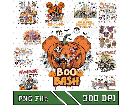 Bundle Halloween PNG, Retro Halloween Png Bundle, Halloween Png, Digital Download , Instant Download