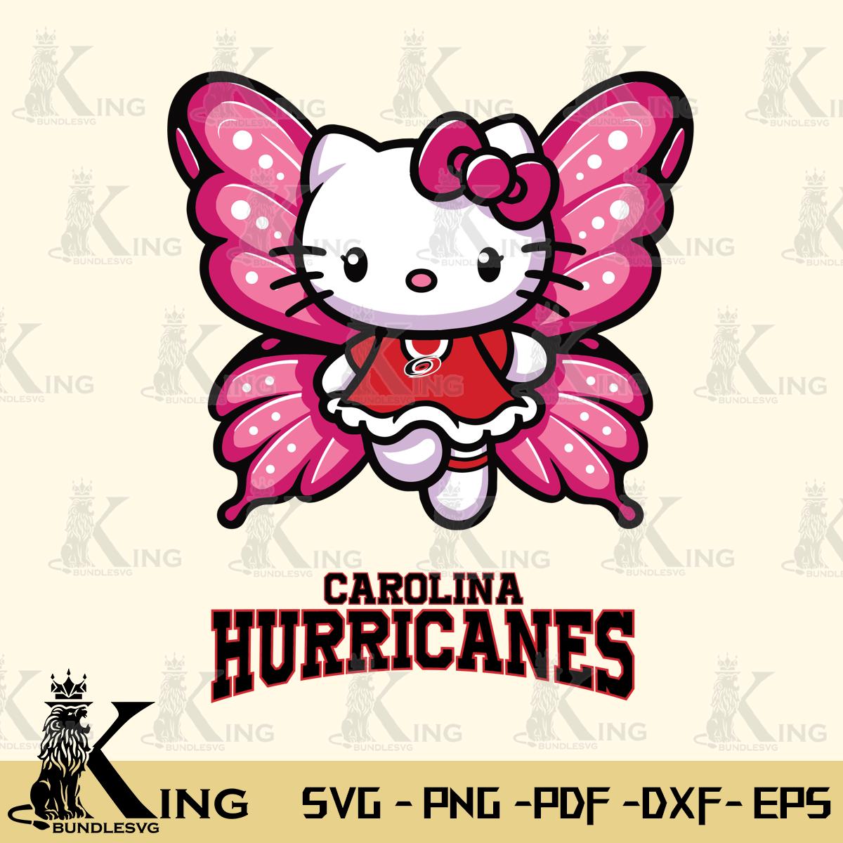 Carolina Hurricanes Hello Kitty Dreamscape Svg Eps Dxf Png File, Digital Download