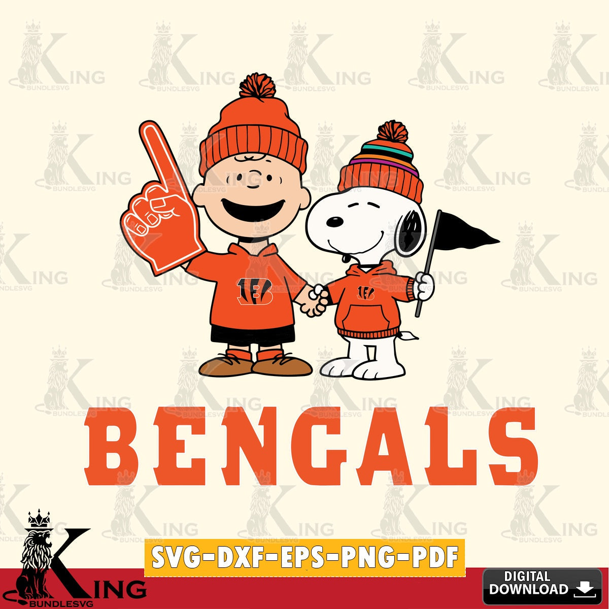 Cincinnati Bengals Peanuts Fan Gear Cricut file , Cut file , Digital Download , PDF File , Instant Download