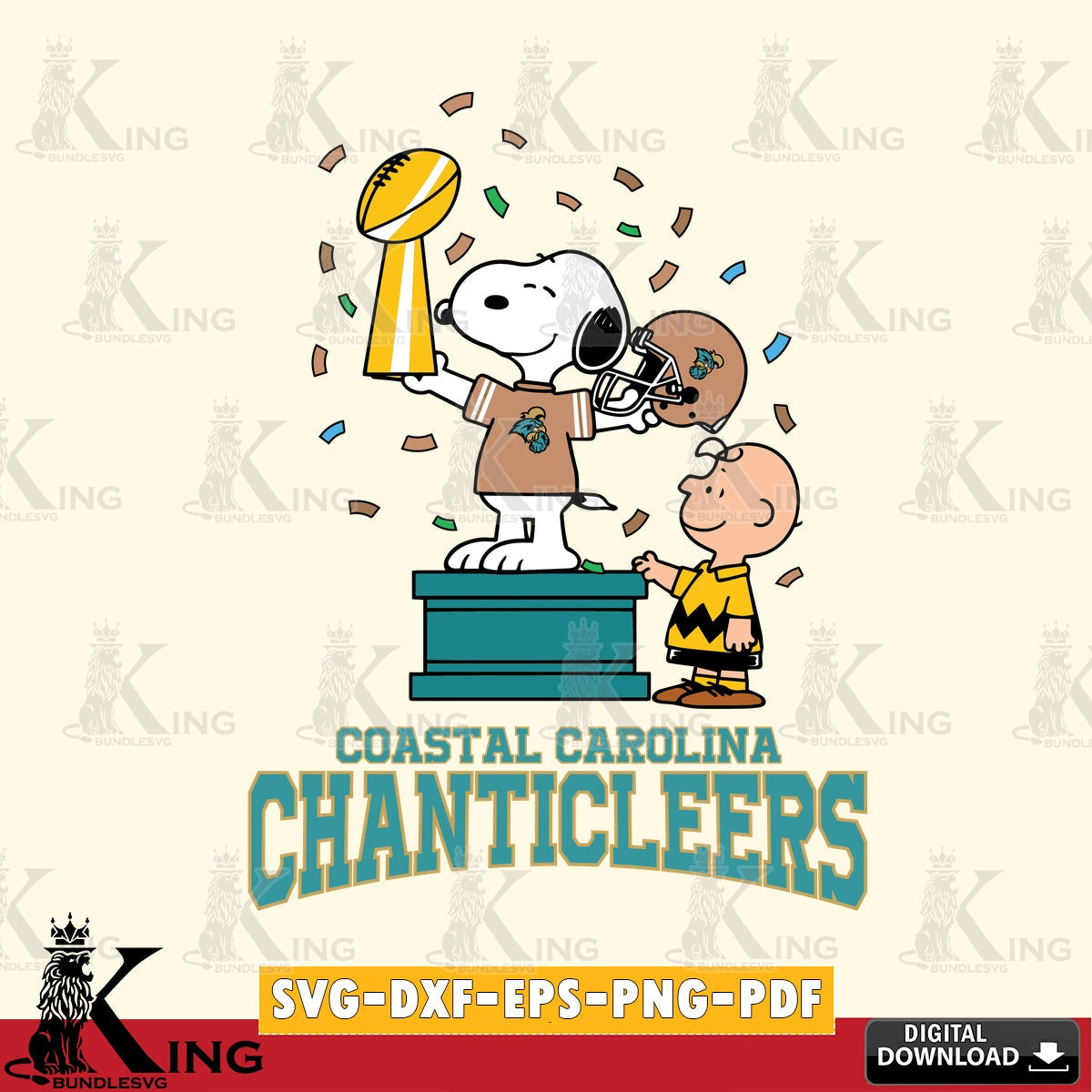 Coastal Carolina Chanticleers Peanuts Winner SVG, Cricut, Cut file , Digital Download , Instant Download, Peanuts svg, NCAA svg, Football svg, Sport svg