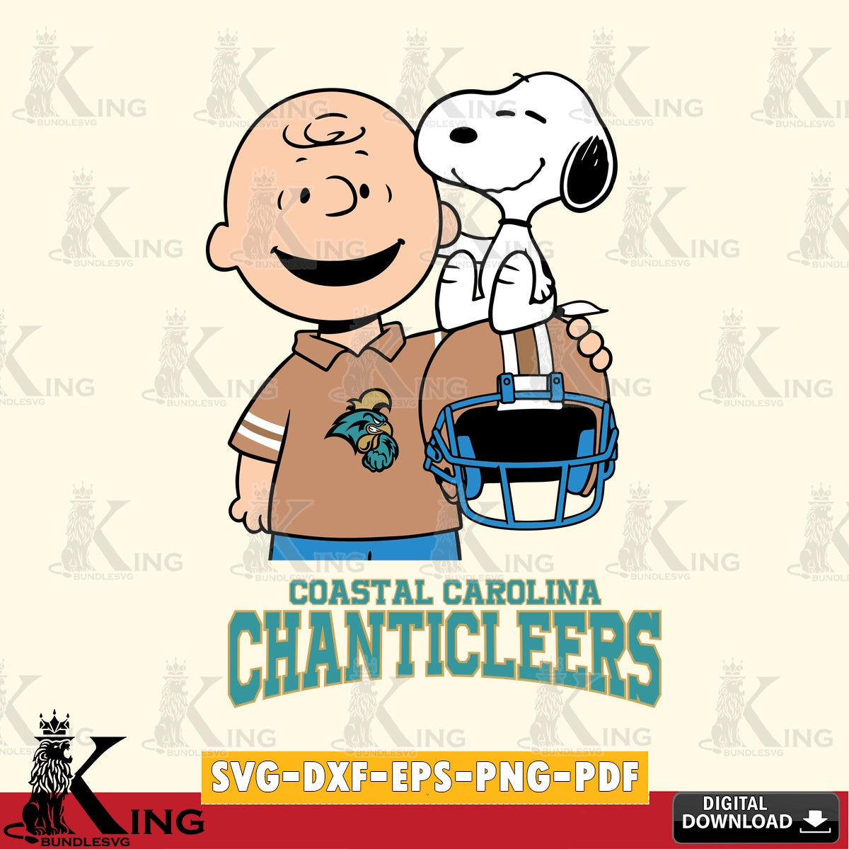 Coastal Carolina Chanticleers Snoopy On Helmet SVG, Cricut, Cut file , Digital Download , Instant Download, Peanuts svg, NCAA svg, Football svg, Sport svg