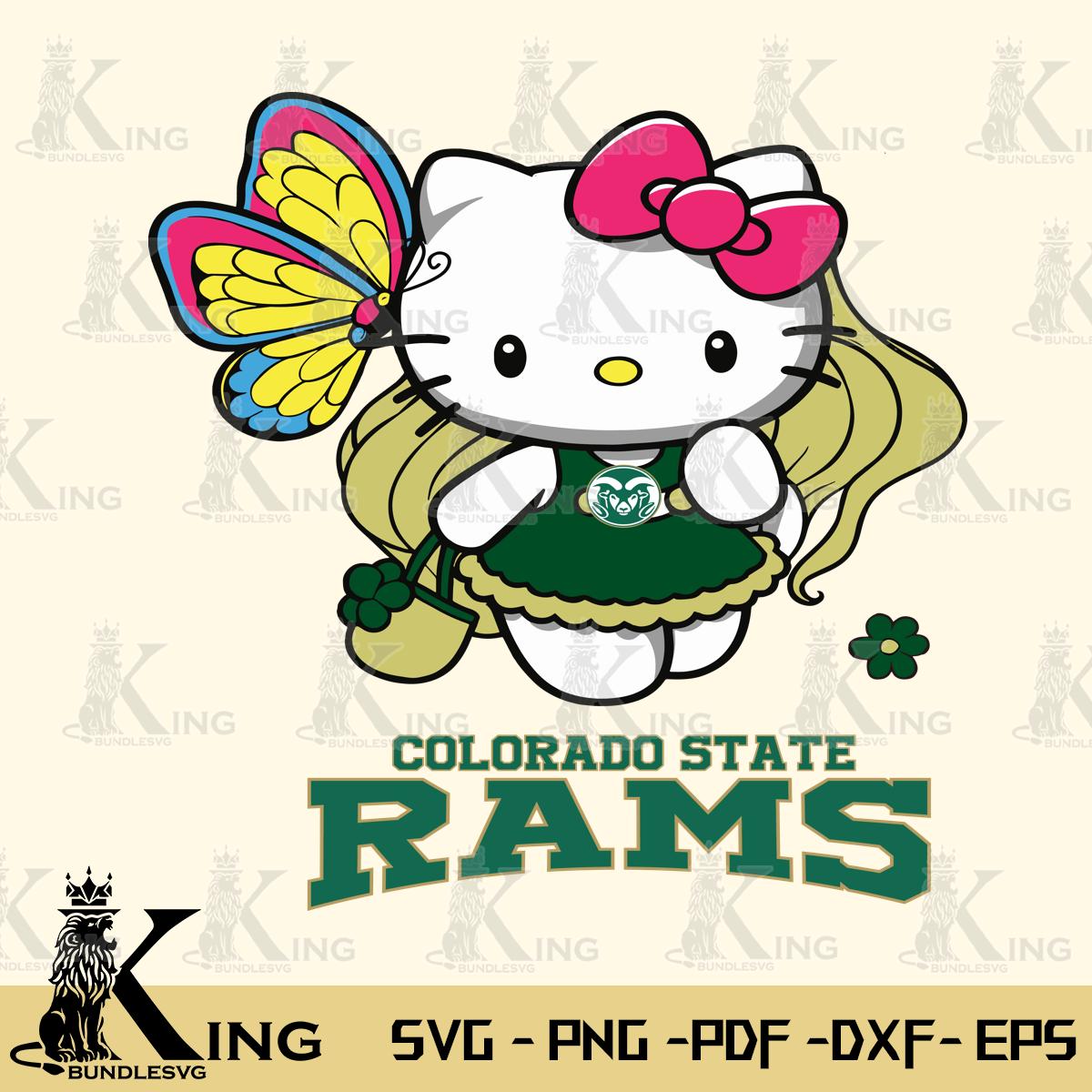Colorado State Rams Kitty Cartoon Svg Eps Dxf Png File, Digital Download