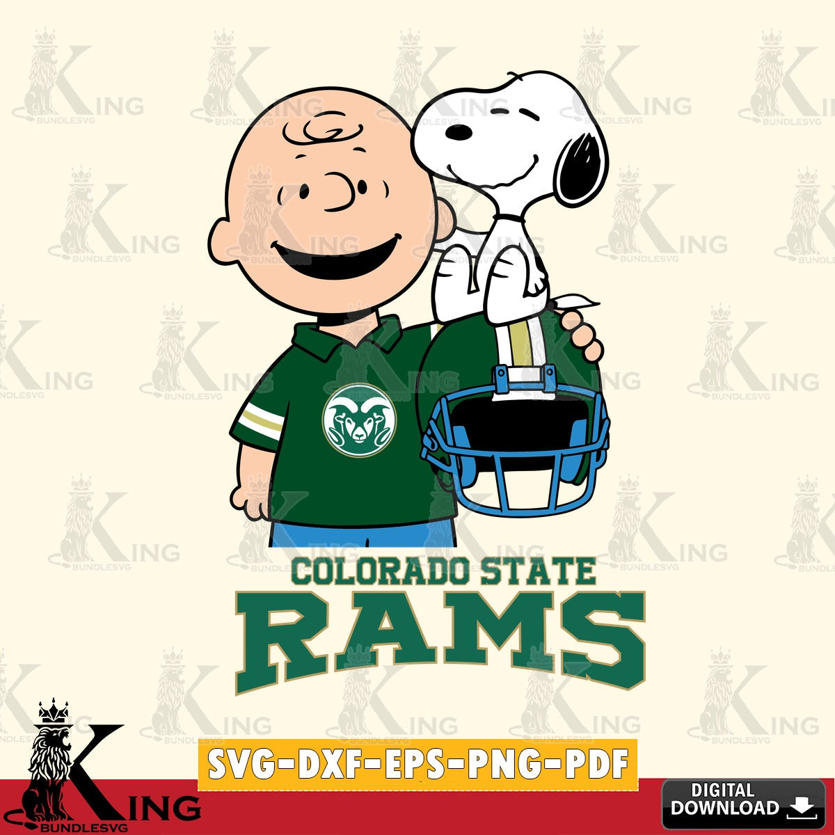 Colorado State Rams Snoopy On Helmet SVG, Cricut, Cut file , Digital Download , Instant Download, Peanuts svg, NCAA svg, Football svg, Sport svg