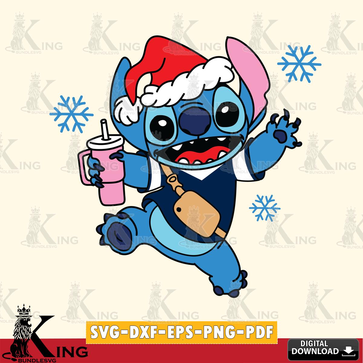 Dallas Cowboys Christmas Stitch With Tumbler SVG, NFL for Cricut, Silhouette, Digital Download , file cut