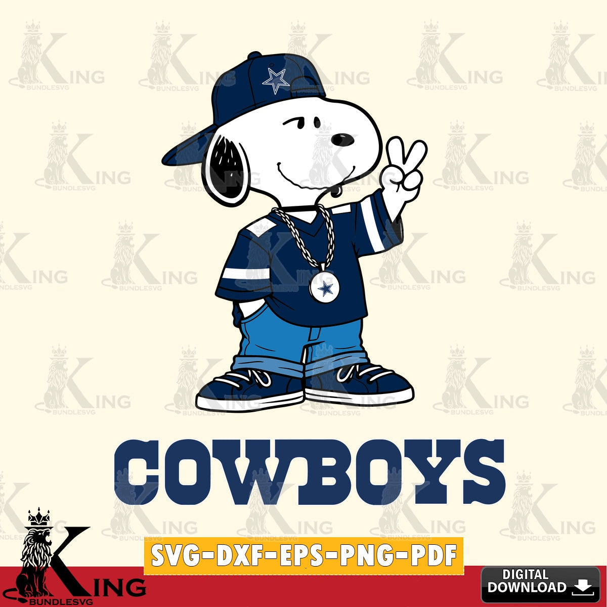 Dallas Cowboys Snoopy Say hi Cricut file , Cut file , Digital Download , PDF File , Instant Download