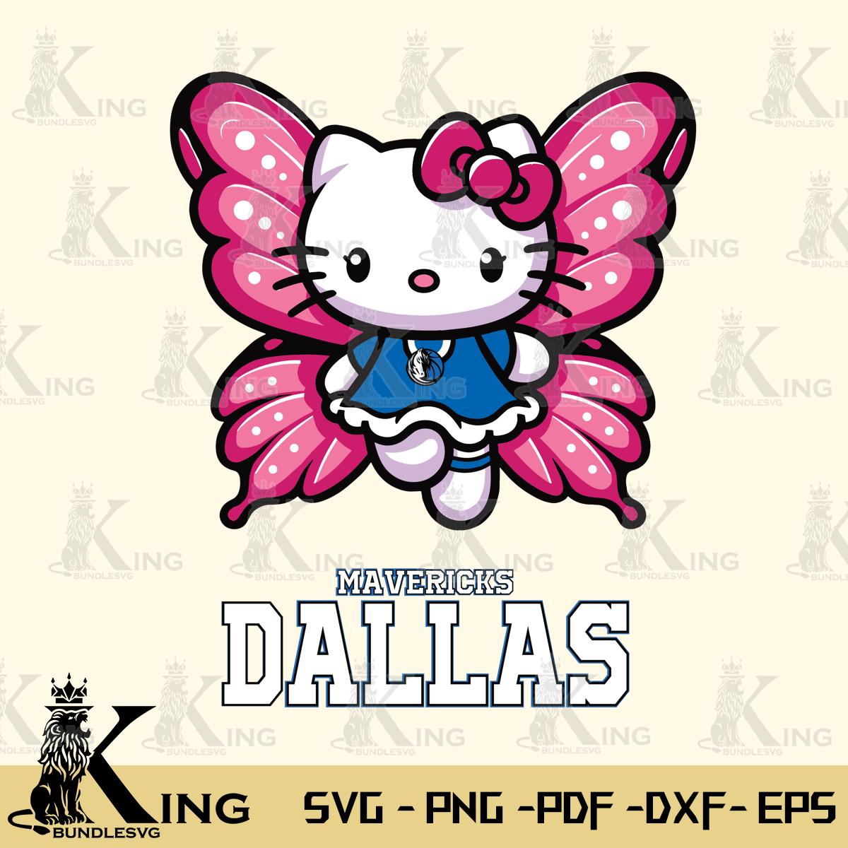 Dallas Mavericks Hello Kitty Dreamscape Svg Eps Dxf Png File, Digital Download
