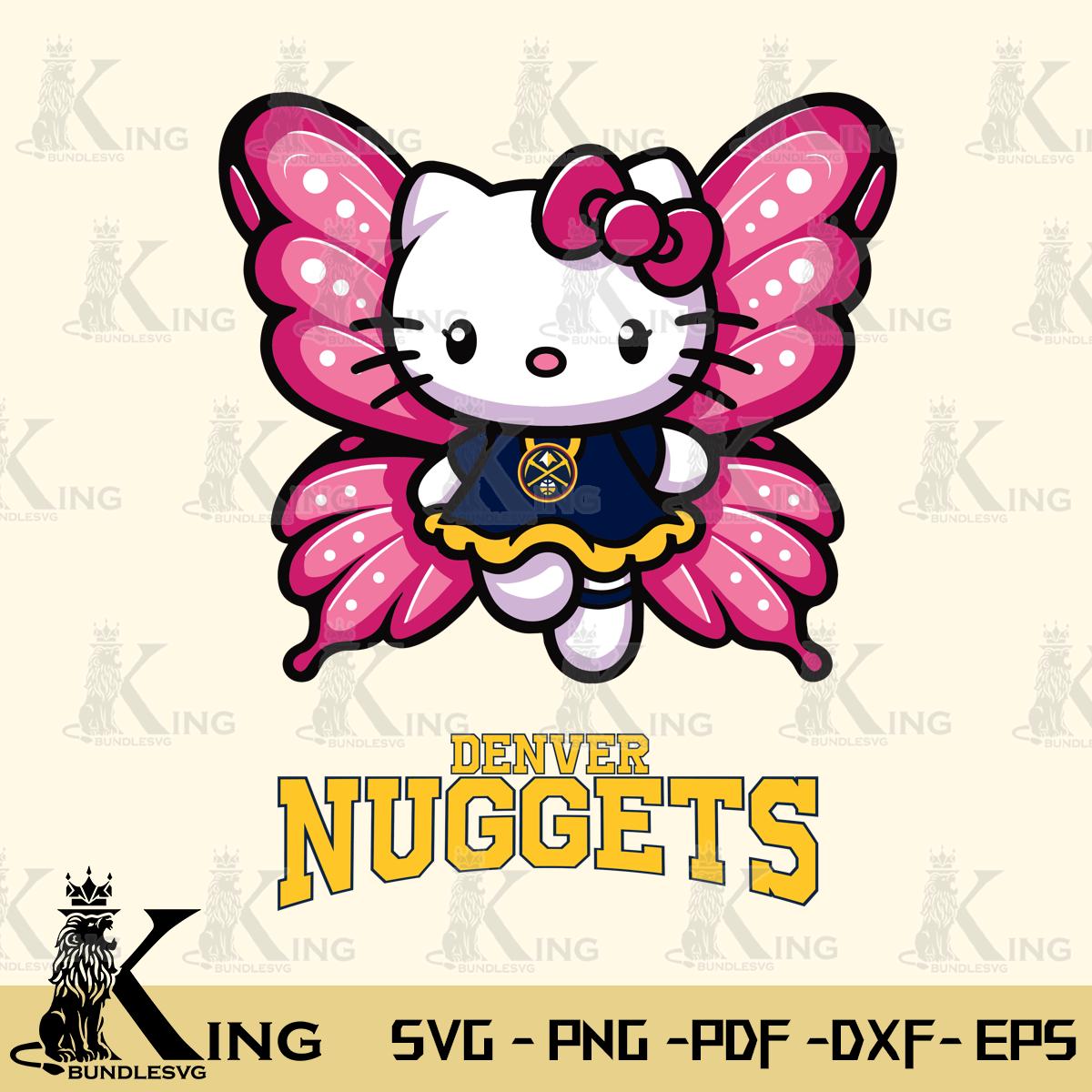 Denver Nuggets Hello Kitty Dreamscape Svg Eps Dxf Png File, Digital Download