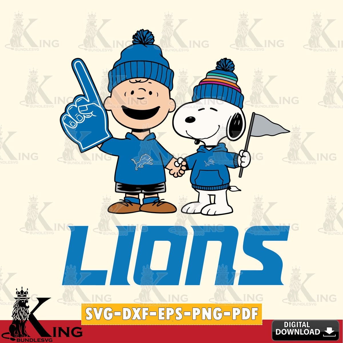 Detroit Lions Peanuts Fan Gear Cricut file , Cut file , Digital Download , PDF File , Instant Download