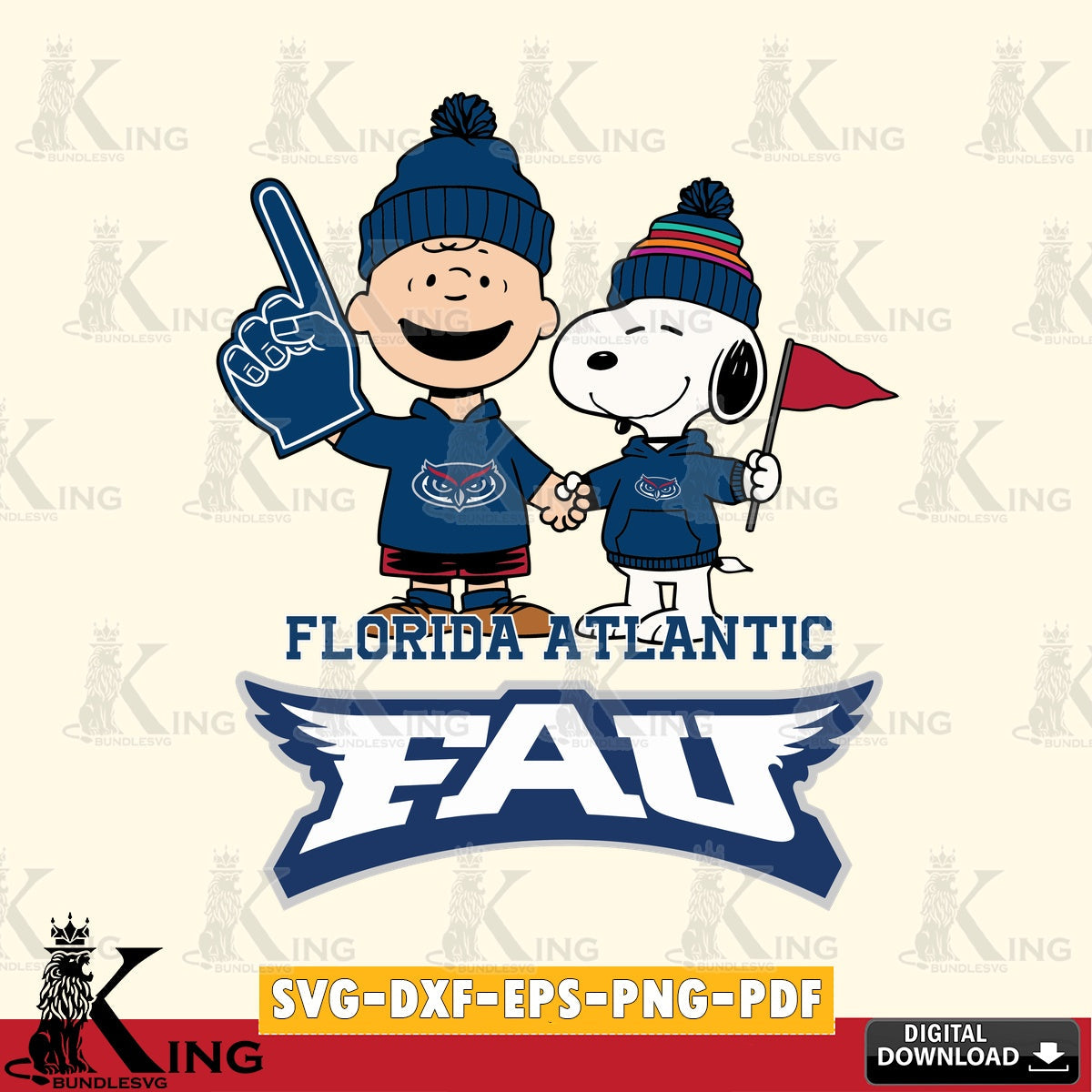 Florida Atlantic Owls Peanuts Fan Gear SVG, Cricut, Cut file , Digital Download , Instant Download, Peanuts svg, NCAA svg, Football svg, Sport svg