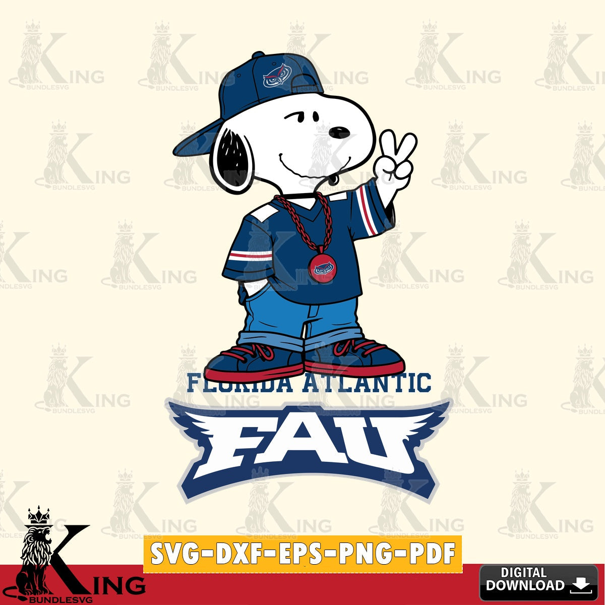 Florida Atlantic Owls Snoopy Say hi SVG, Cricut, Cut file , Digital Download , Instant Download, Peanuts svg, NCAA svg, Football svg, Sport svg