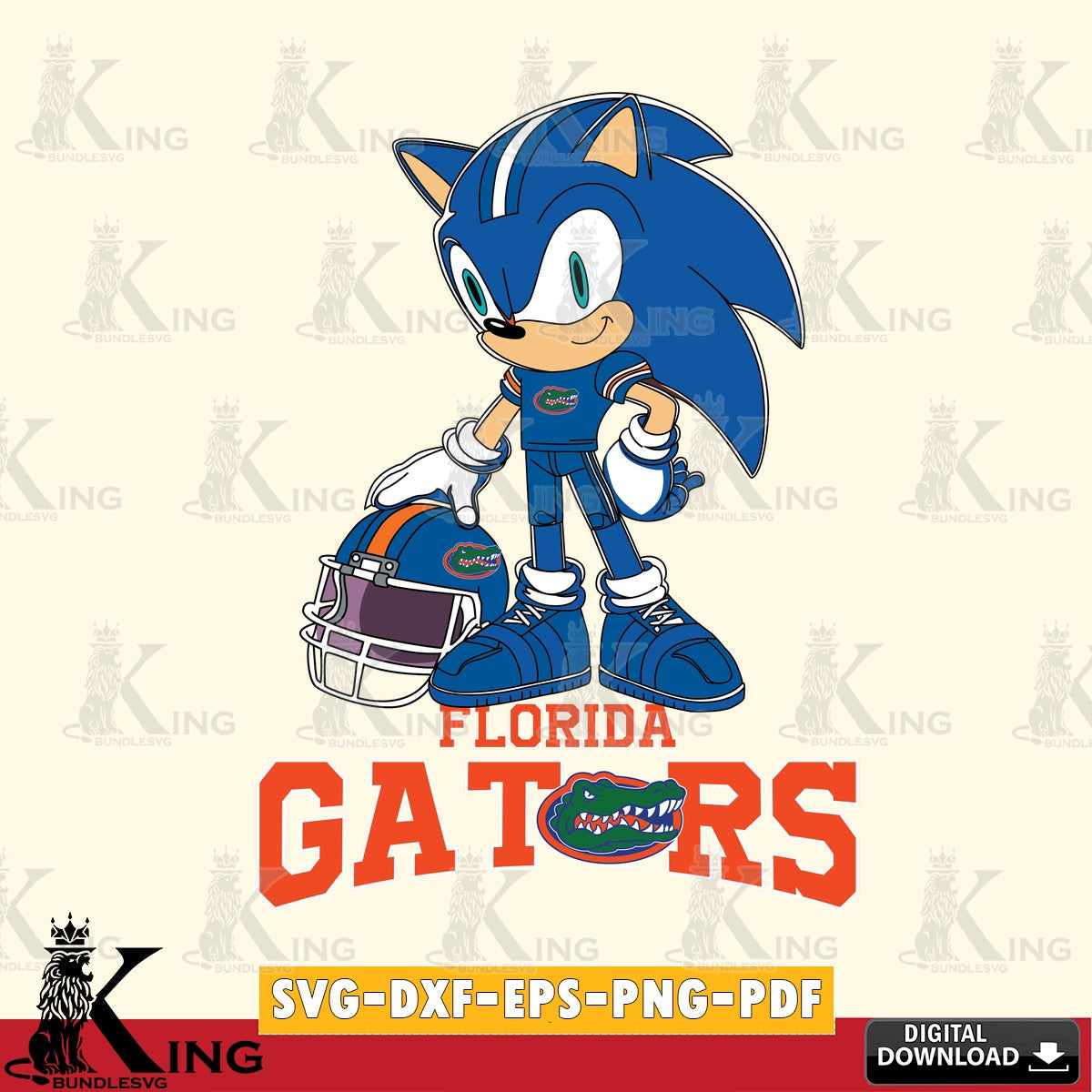 Florida Gators Sonic Player Football SVG file, Vector , Digital Download , PDF File , Instant Download