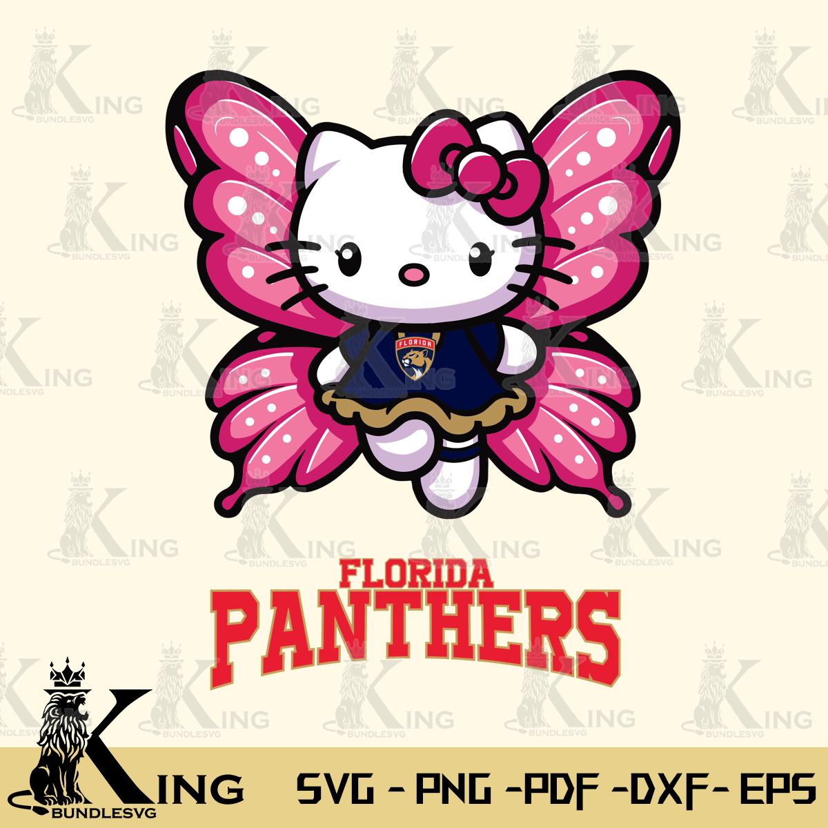 Florida Panthers Hello Kitty Dreamscape Svg Eps Dxf Png File, Digital Download