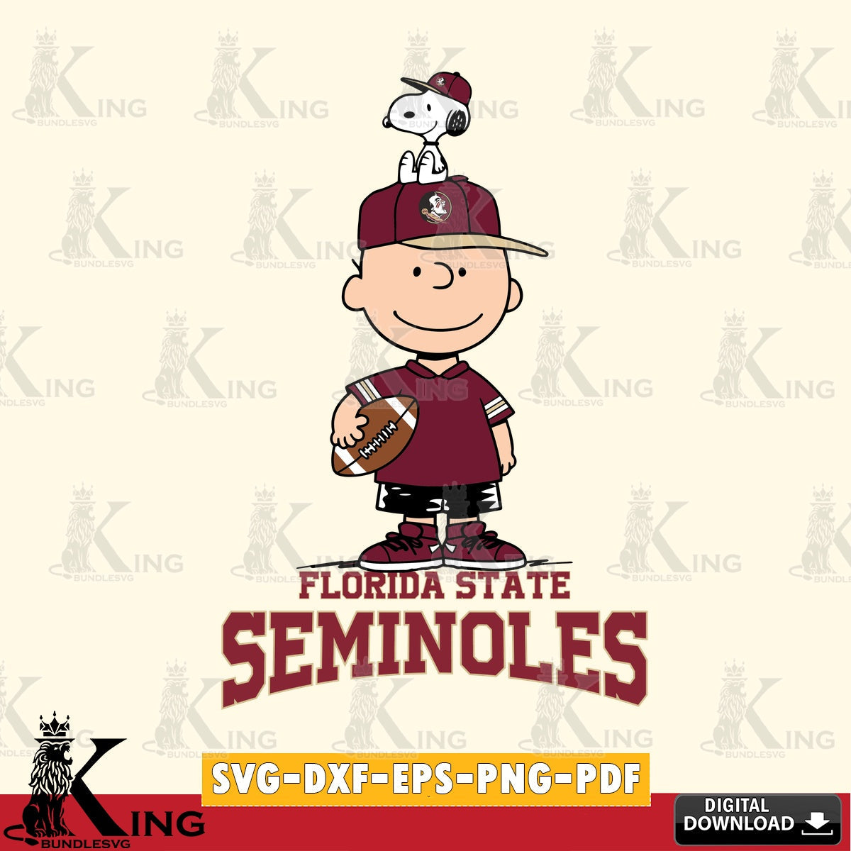 Florida State Seminoles Peanuts Football Rugby SVG, Cricut, Cut file , Digital Download , Instant Download, Peanuts svg, NCAA svg, Football svg, Sport svg