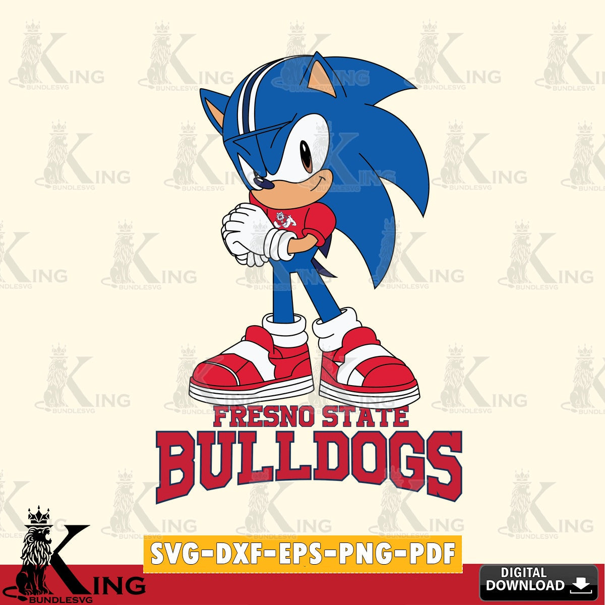 Modern graphic depicting Fresno State Bulldogs cute football, versatile clip art for stickers, decals, and mugs.