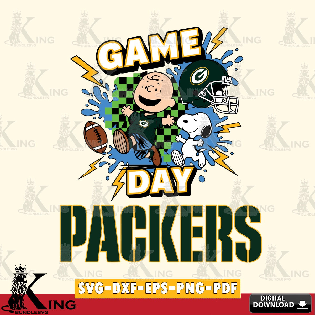 Green Bay Packers Game Day Peanuts Cricut file , Cut file , Digital Download , PDF File , Instant Download