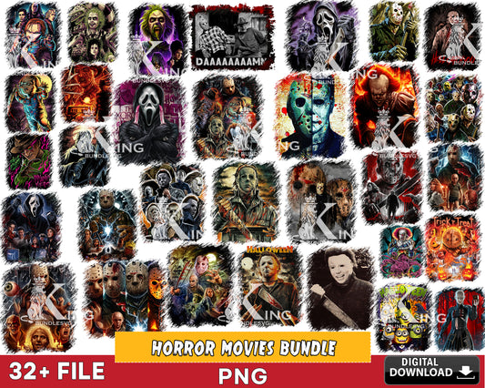 Meag bundle Horror movies png, Horror movies halloween png ,Silhouette, Digital Download , Instant Download
