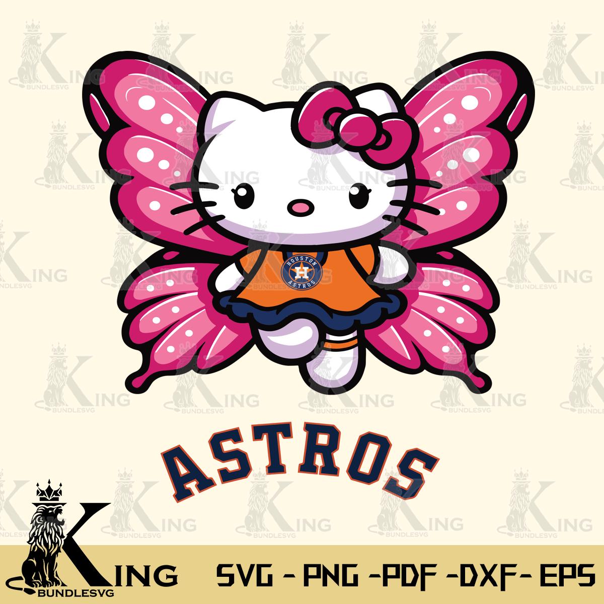 Houston Astros Hello Kitty Dreamscape Svg Eps Dxf Png File, Digital Download