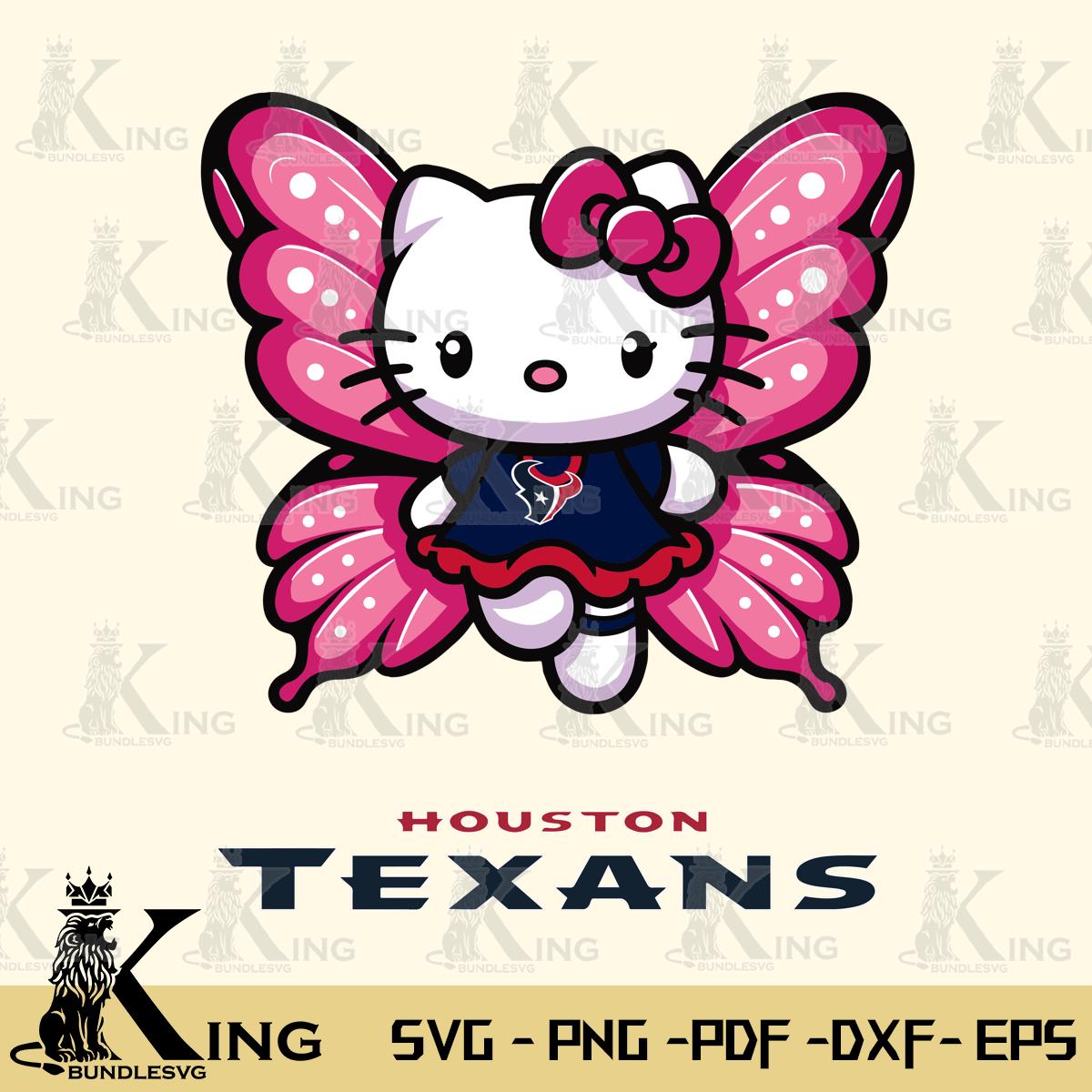 Houston Texans Hello Kitty Dreamscape Svg Eps Dxf Png File, Digital Download