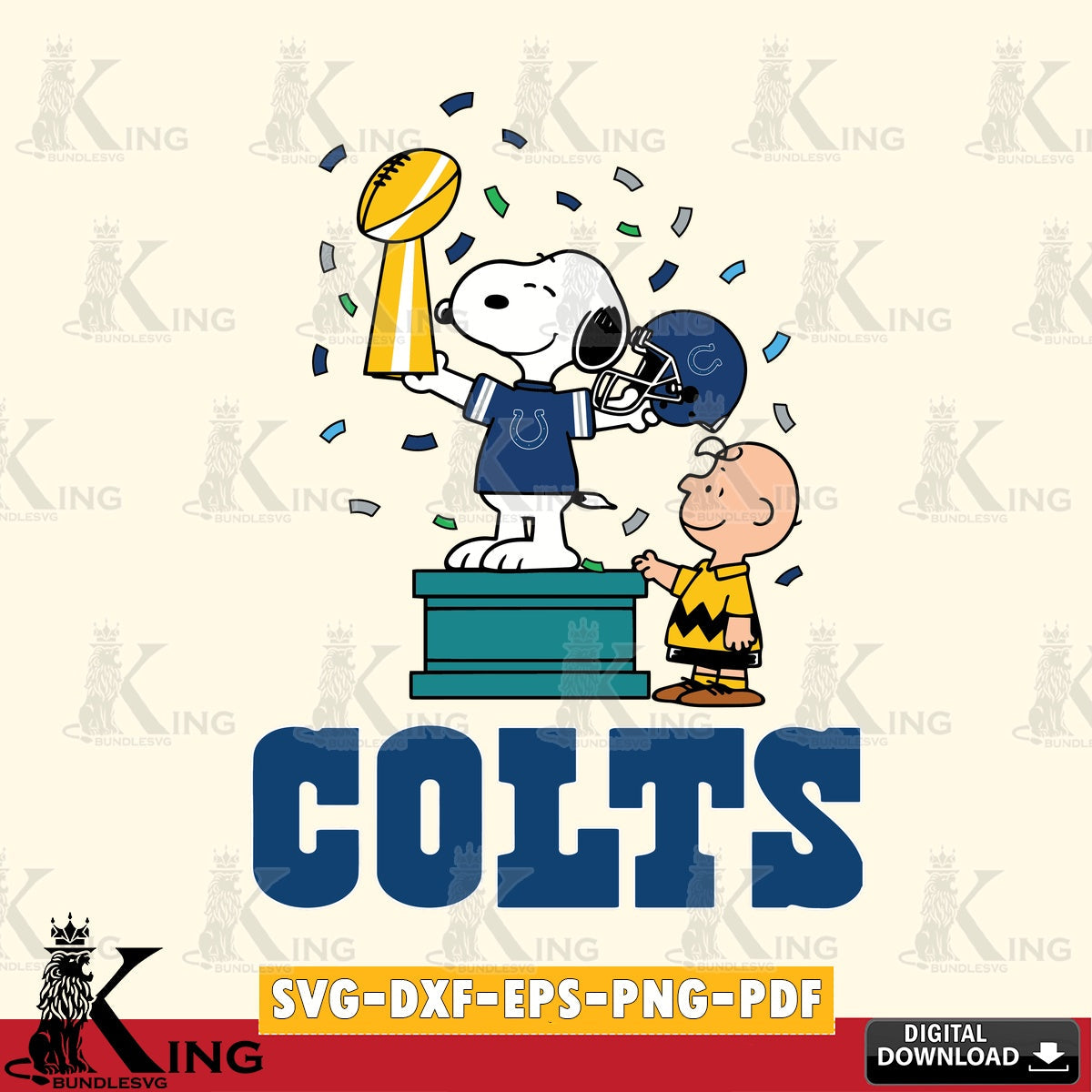 Indianapolis Colts Peanuts Winner Cricut file , Cut file , Digital Download , PDF File , Instant Download