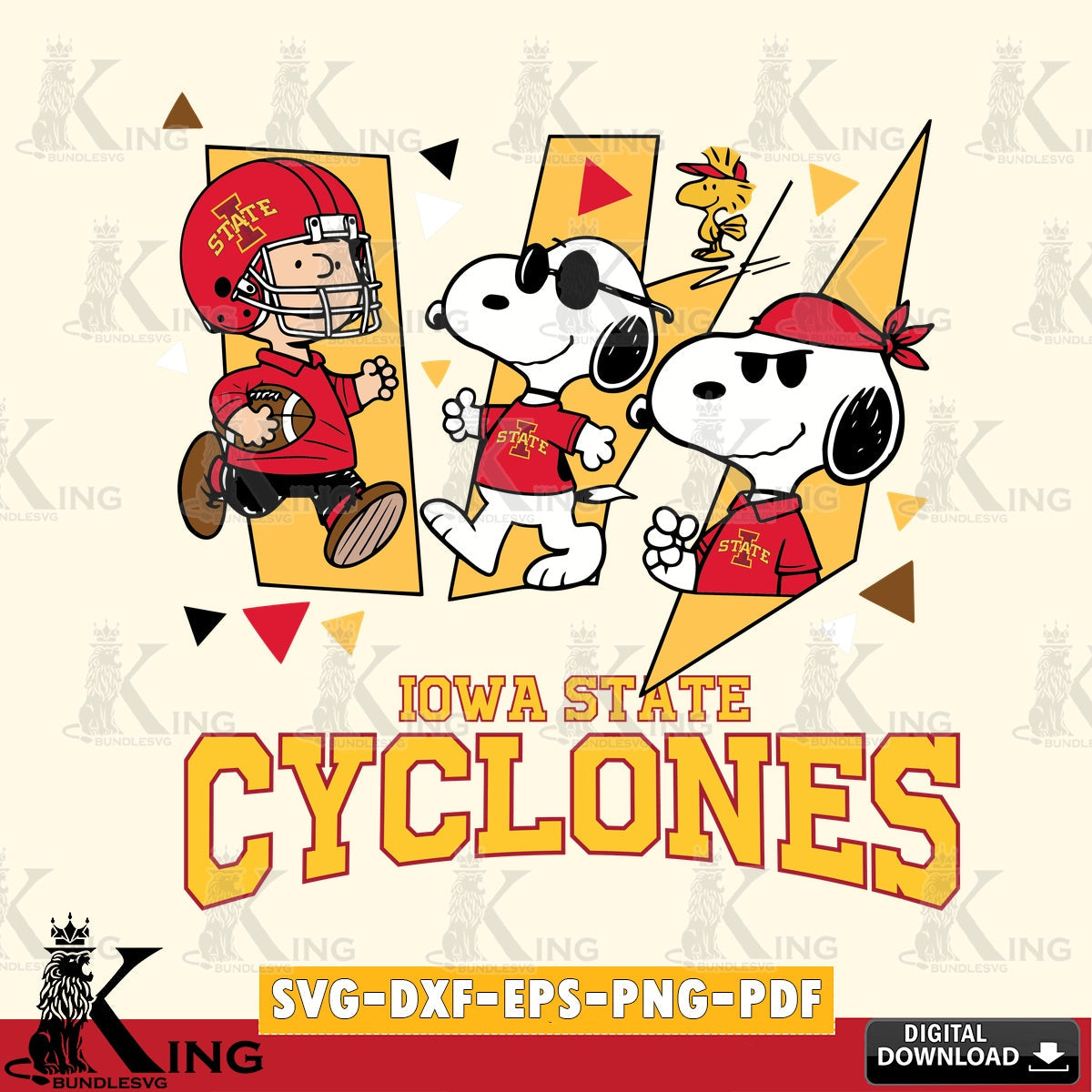 Iowa State Cyclones Peanuts Joe Cool SVG, Cricut, Cut file , Digital Download , Instant Download, Peanuts svg, NCAA svg, Football svg, Sport svg