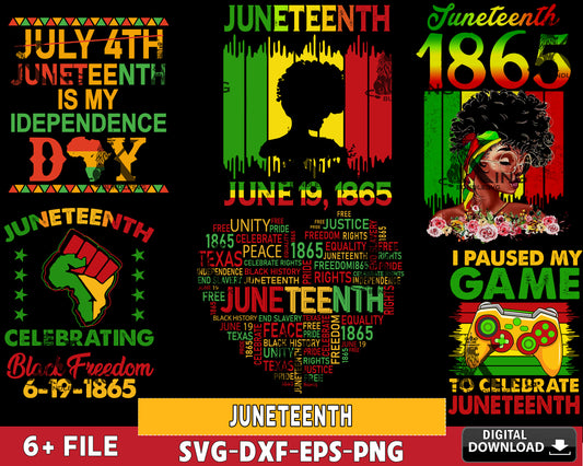 Juneteenth SVG,Juneteenth Is My Independence Day SVG DXF EPS PNG , for Cricut, Silhouette, Digital download ,Instant Download