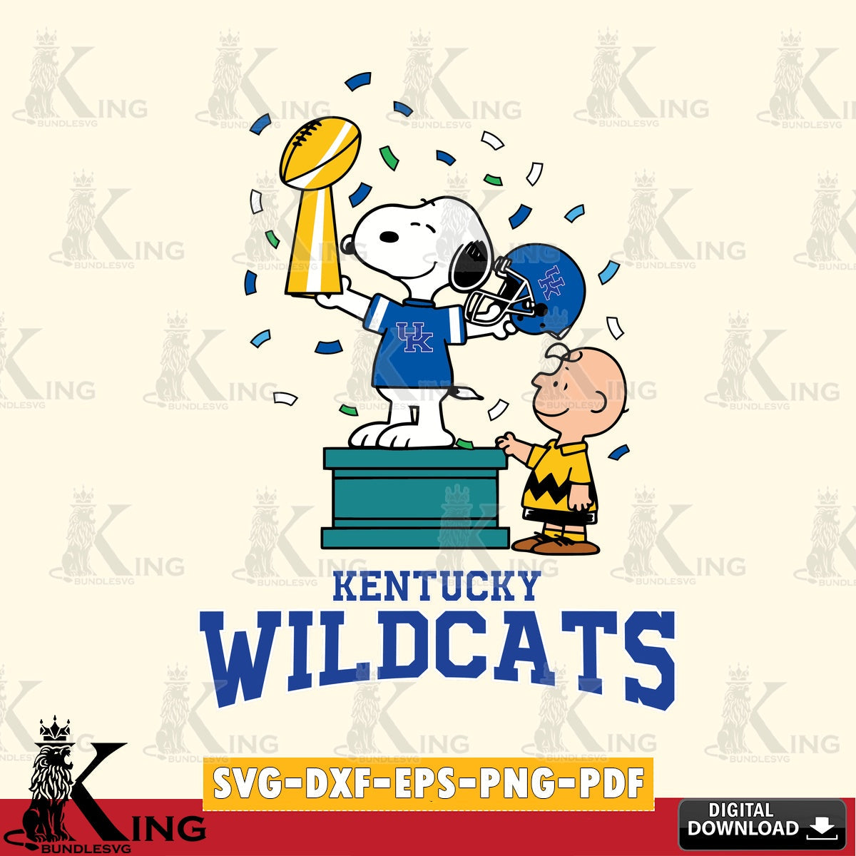 Kentucky Wildcats Peanuts Winner SVG, Cricut, Cut file , Digital Download , Instant Download, Peanuts svg, NCAA svg, Football svg, Sport svg