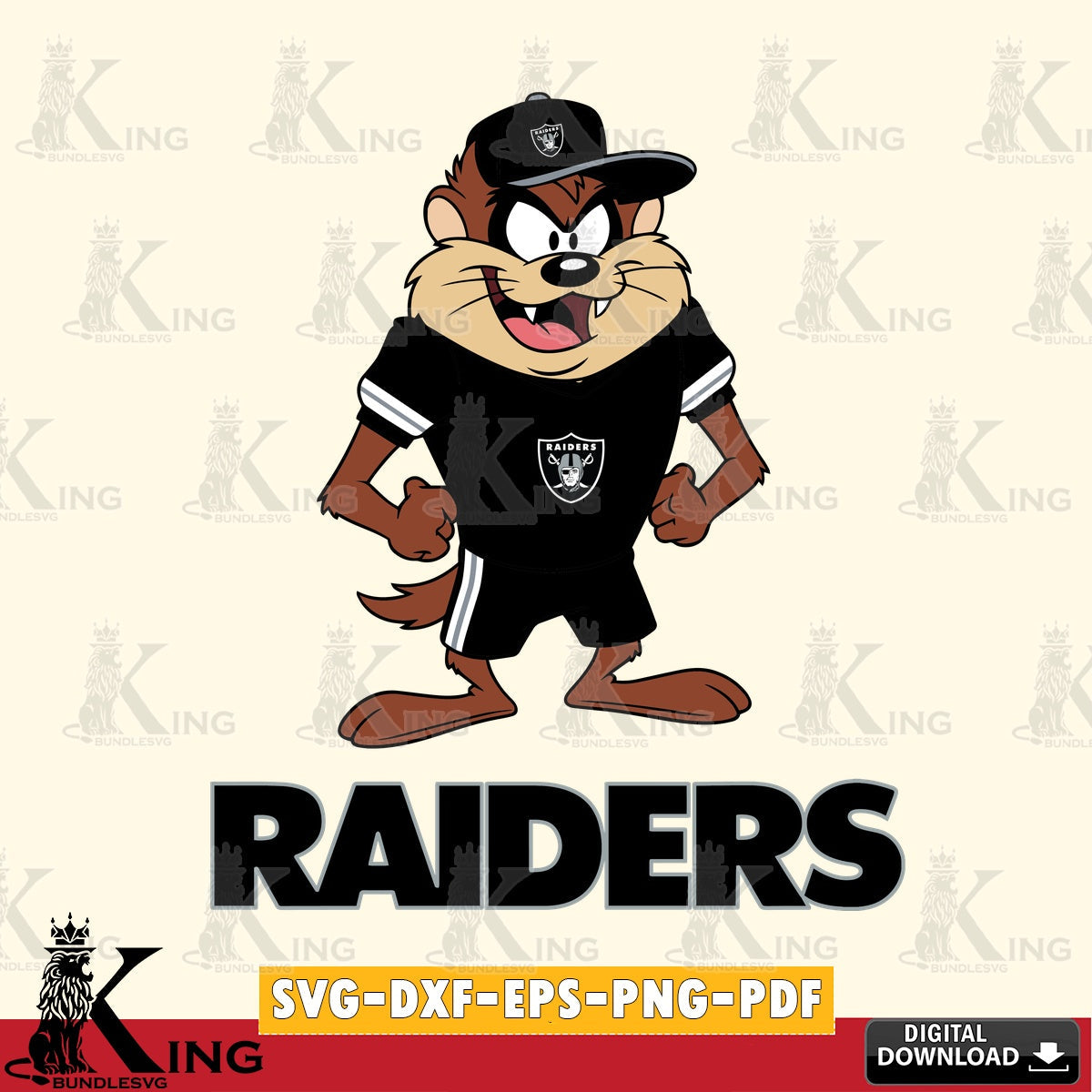 Las Vegas Raiders Taz Standing Pose Cut file , Digital Download , Instant Download, Looney Tunes svg, Football svg